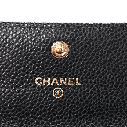 Chanel Caviar Quilted Flap Card Holder Black 6 of 9