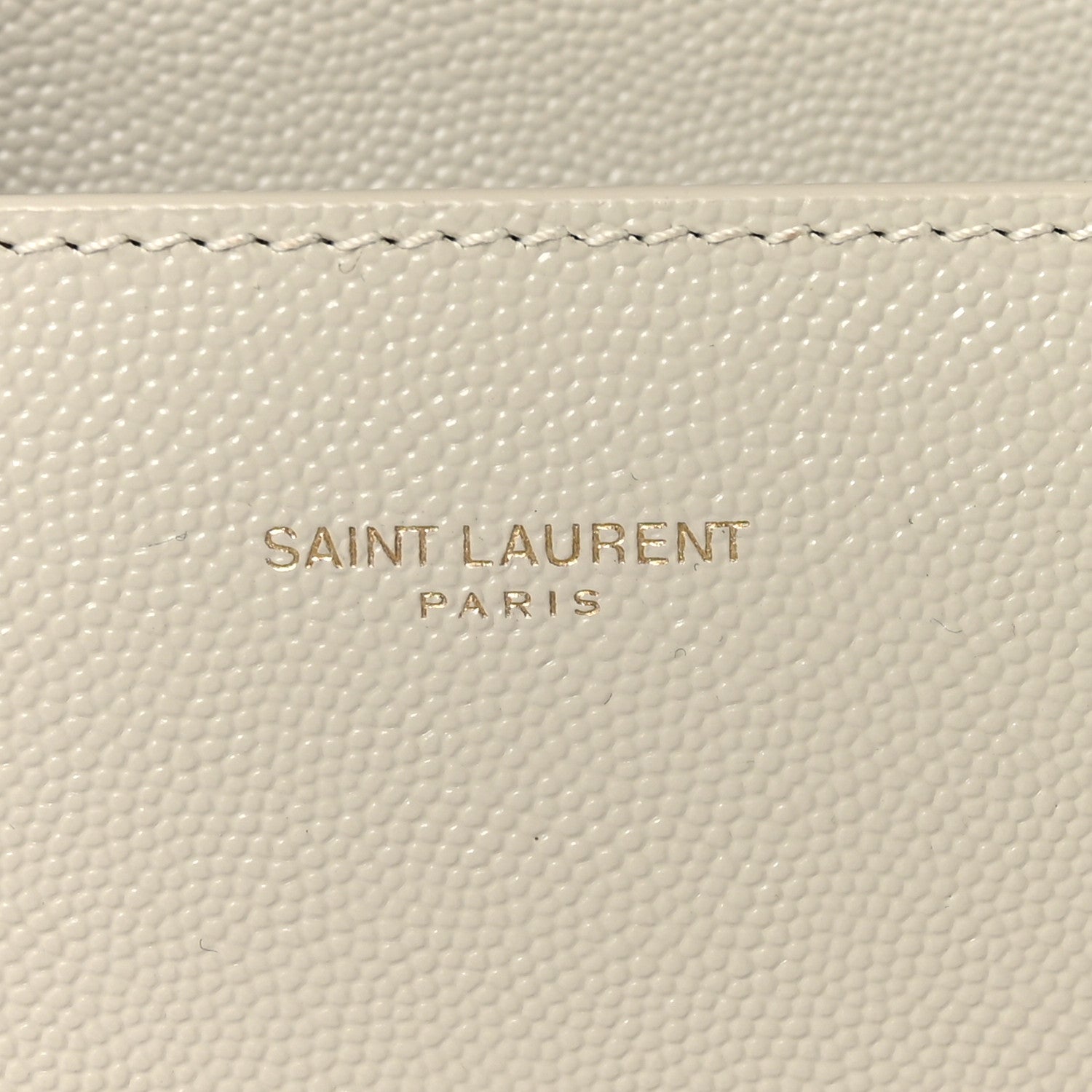 Saint Laurent Grain de Poudre Mini Classic Monogram Cassandra Top Handle Vintage White 6 of 10
