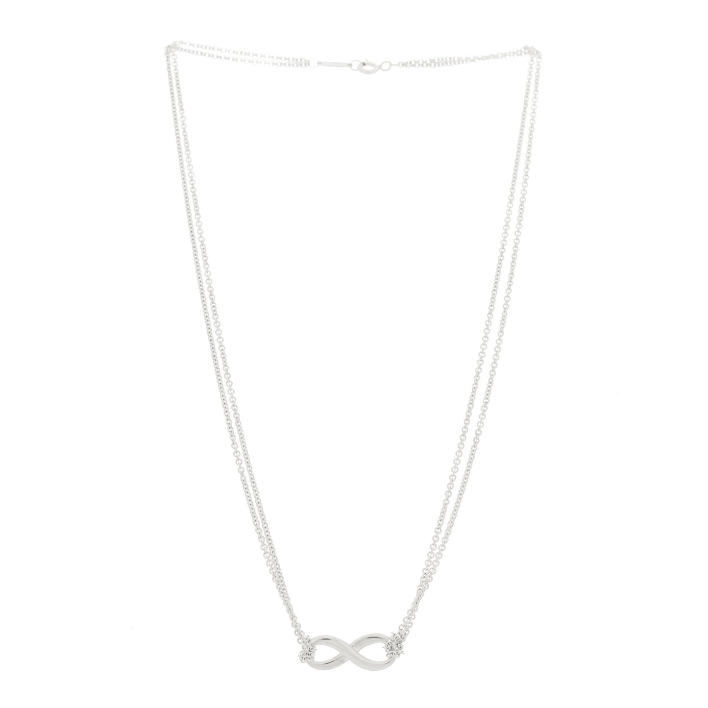 Sterling Silver Infinity Pendant Necklace