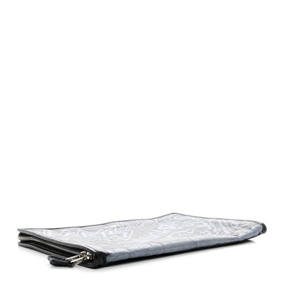 Balenciaga Agneau Arena Graffiti All Over Bazar Pouch Black White 6 of 8