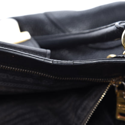 Prada Vitello Daino Shoulder Bag Black 11 of 13