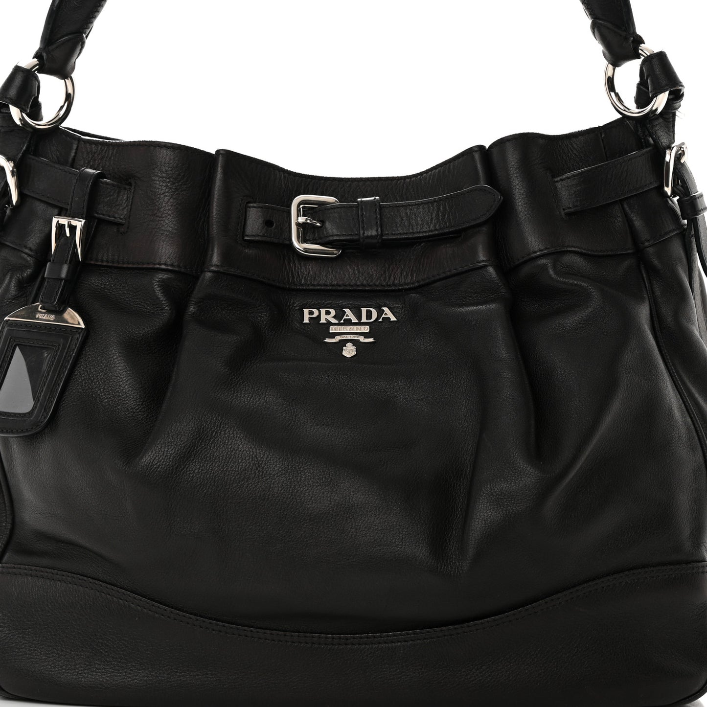 Vitello Daino Tote Black