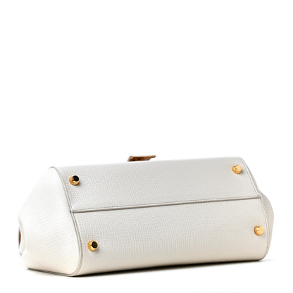 Bottega Veneta Calfskin BV Angle Shoulder Bag Off White 3 of 4