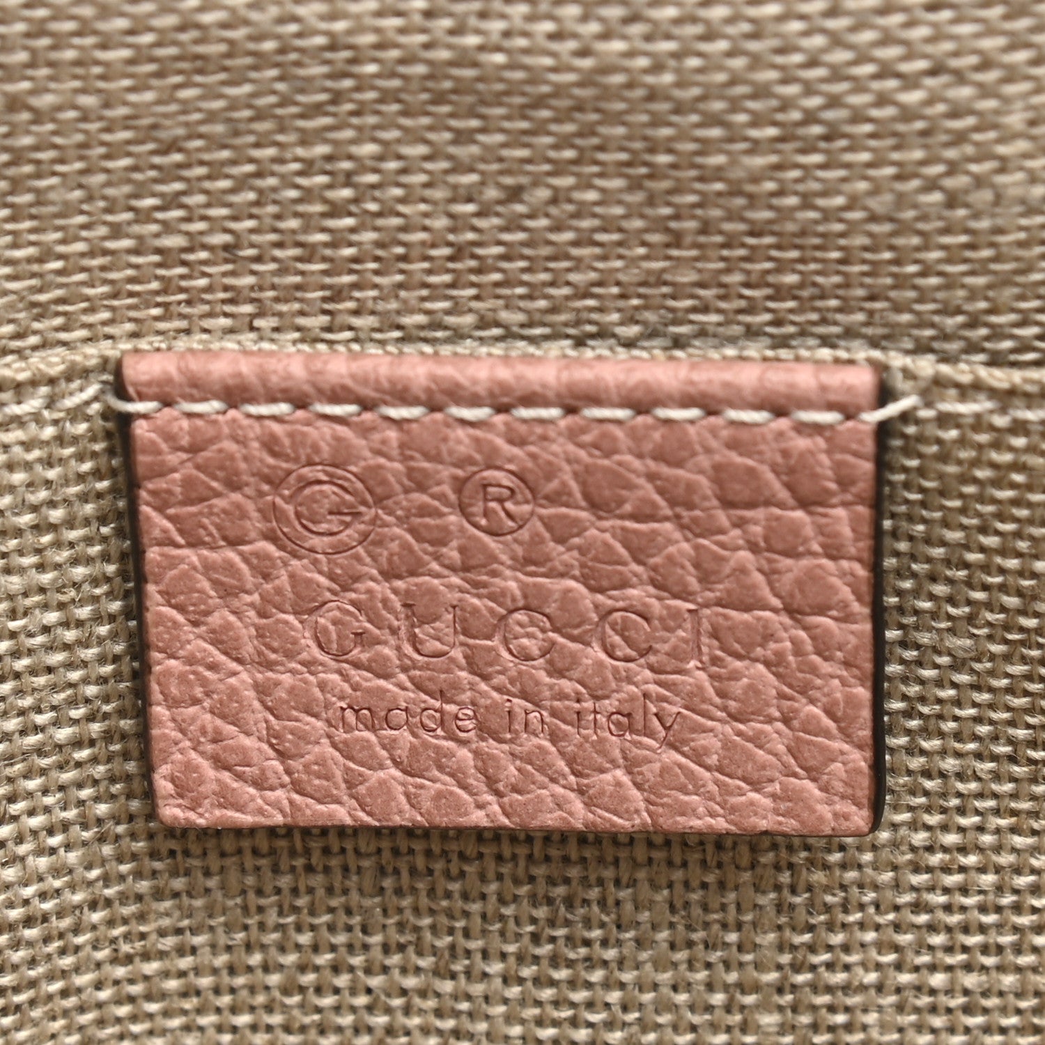Gucci Calfskin Bamboo Clutch Pink 8 of 9