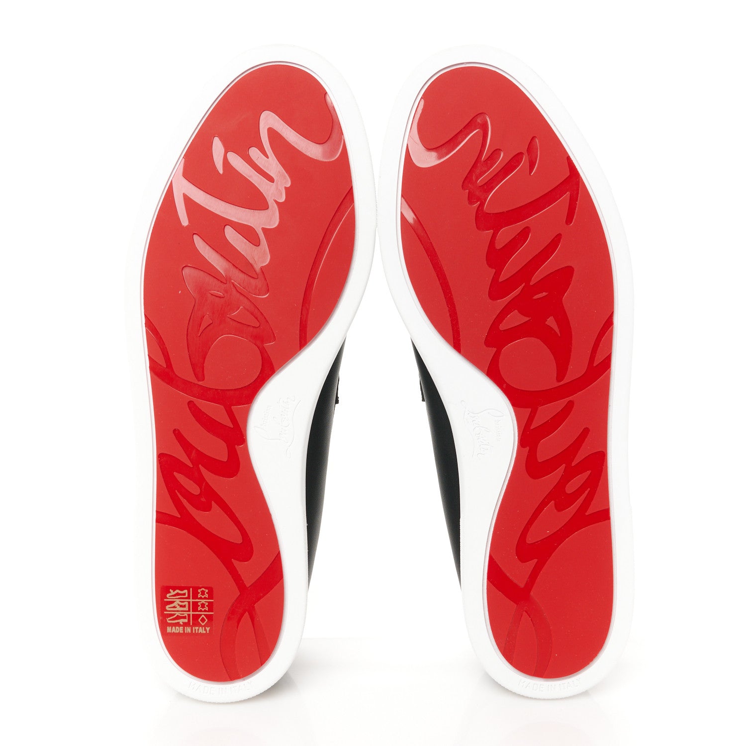 Christian Louboutin Calfskin Mens Chambeliboat Flat Loafers 42.5 Black 5 of 10