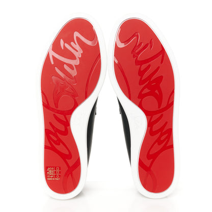 Christian Louboutin Calfskin Mens Chambeliboat Flat Loafers 42.5 Black 5 of 10