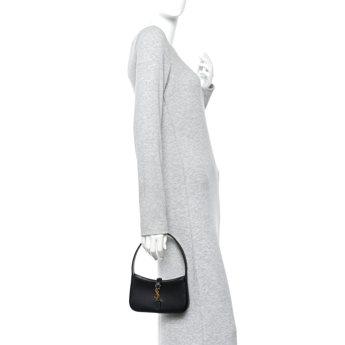 Smooth Calfskin Le 5 A 7 Mini Hobo Black