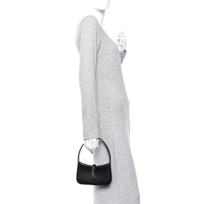Saint Laurent Smooth Calfskin Le 5 A 7 Mini Hobo Black 2 of 10