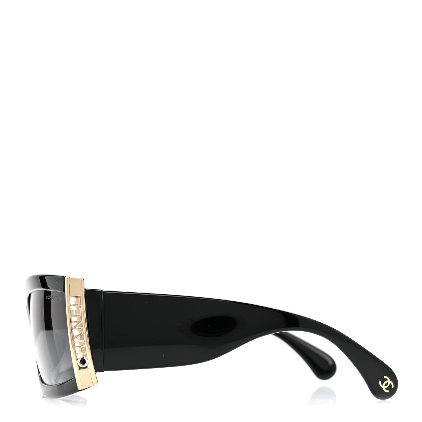 Acetate Rectangle Sunglasses 71546 Black