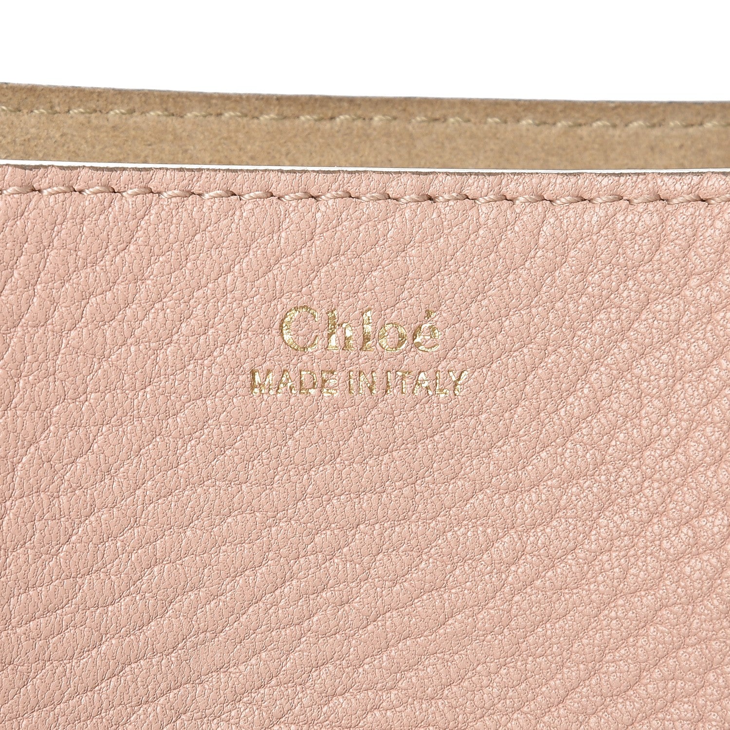 Chloe Grained Lambskin Mini Drew Shoulder Bag Cement Pink 6 of 9