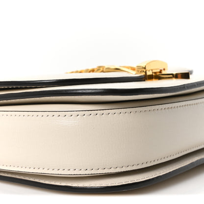 Gucci Azalea Calfskin Mini Sylvie 1969 Flap Messenger Bag Mystic White 9 of 10