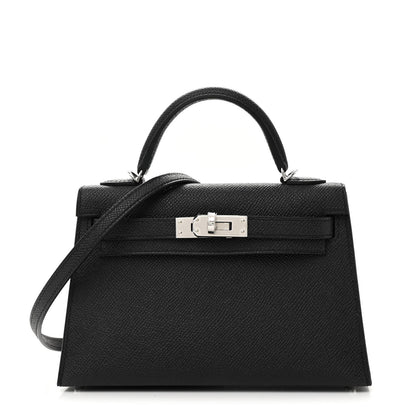 Hermes Epsom Mini Kelly Sellier 20 Black 1 of 10