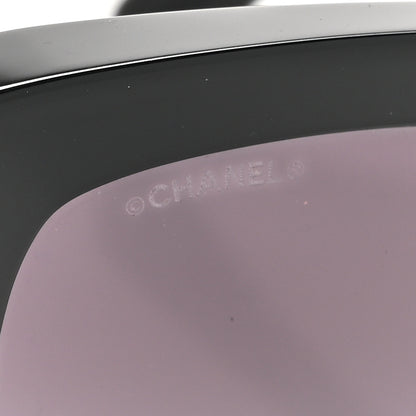 Chanel Acetate Rectangle Sunglasses 5435-A Black 7 of 10