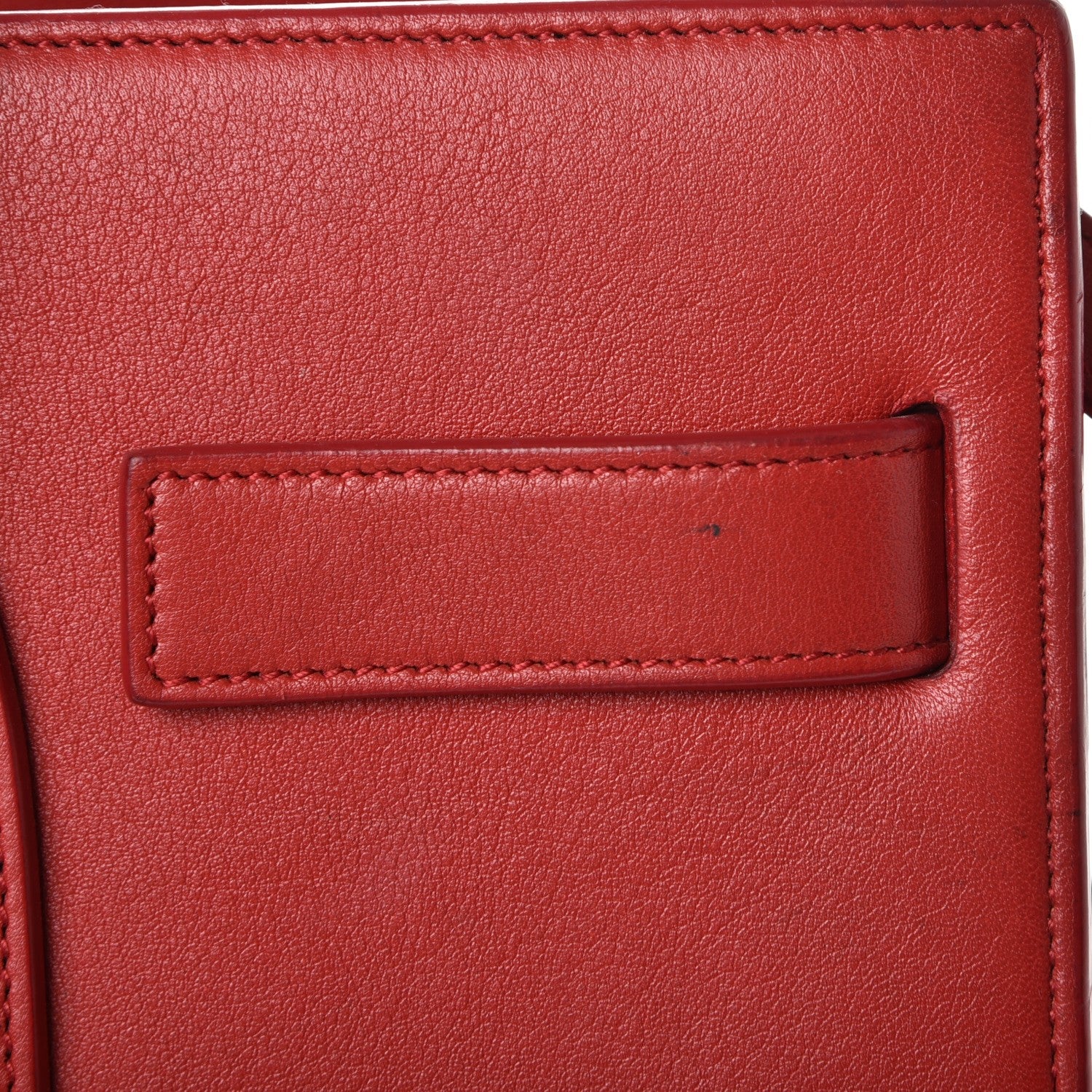 Saint Laurent Calfskin Small Sac De Jour Lipstick Red 10 of 13