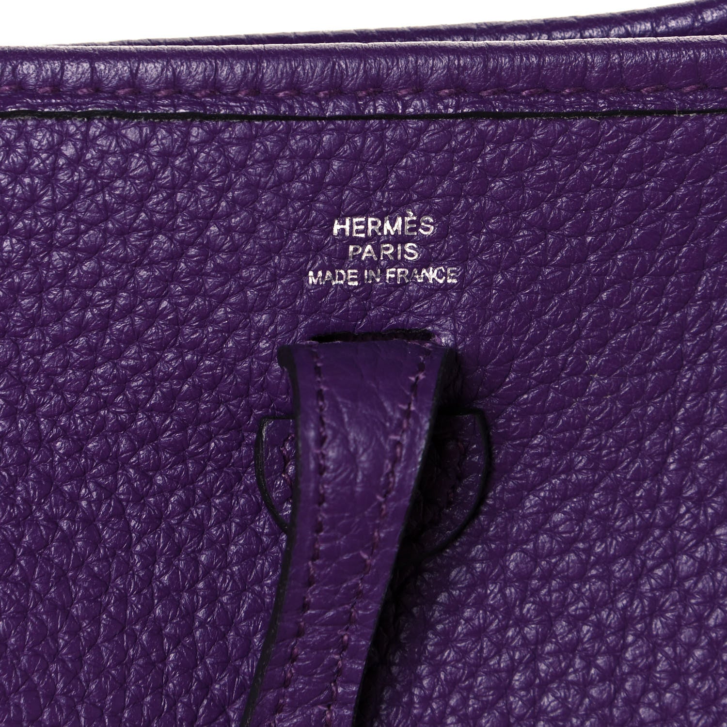 Hermes Taurillon Clemence Amazone Evelyne TPM Ultraviolet 6 of 12