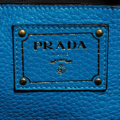 Prada Vitello Daino Tote Turchese 8 of 9