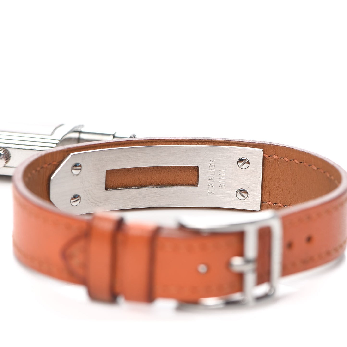 Stainless Steel Swift 20mm Kelly Cadena Quartz Watch Orange