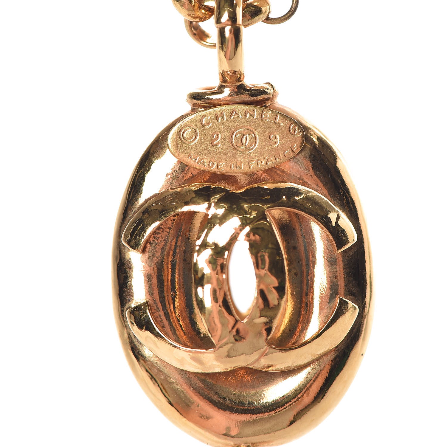 Chanel Pearl CC Long Necklace Gold 6 of 6