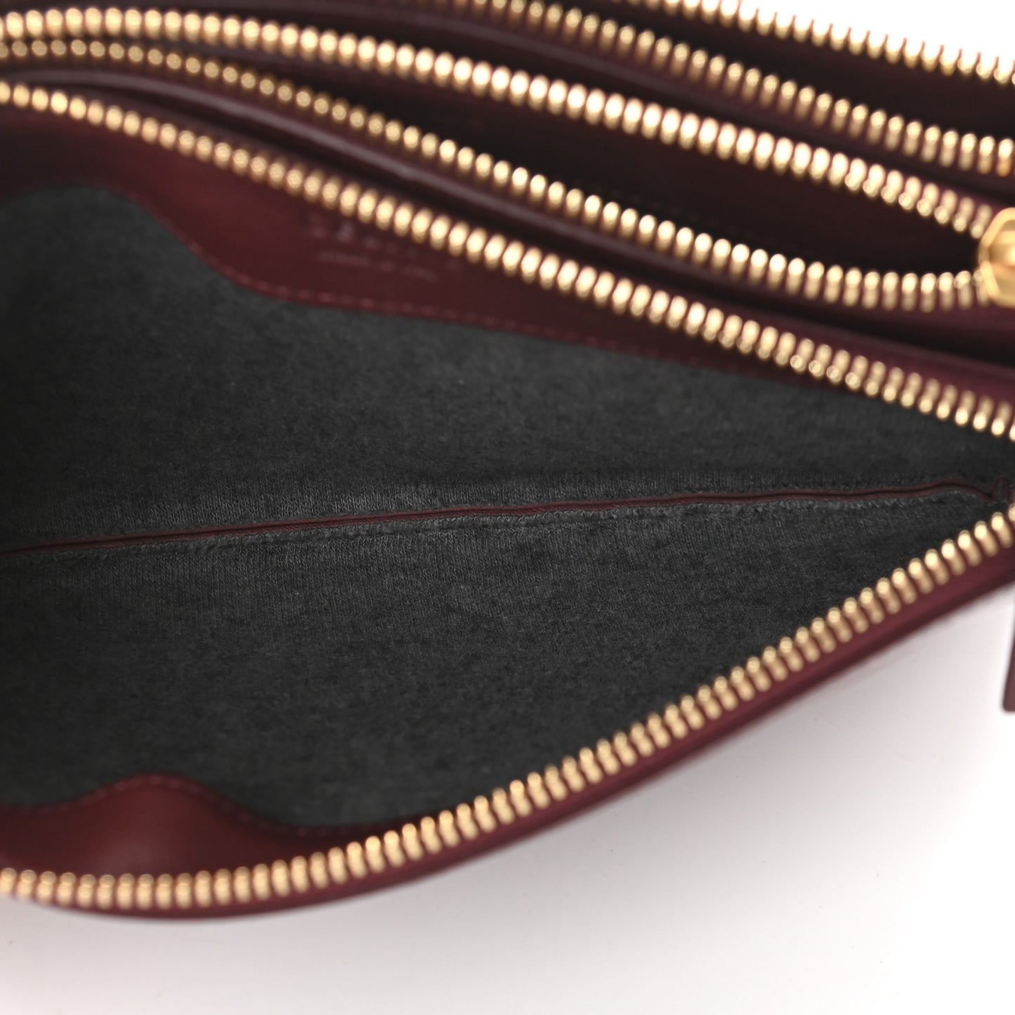 Lambskin Large Trio Crossbody Bag Burgundy