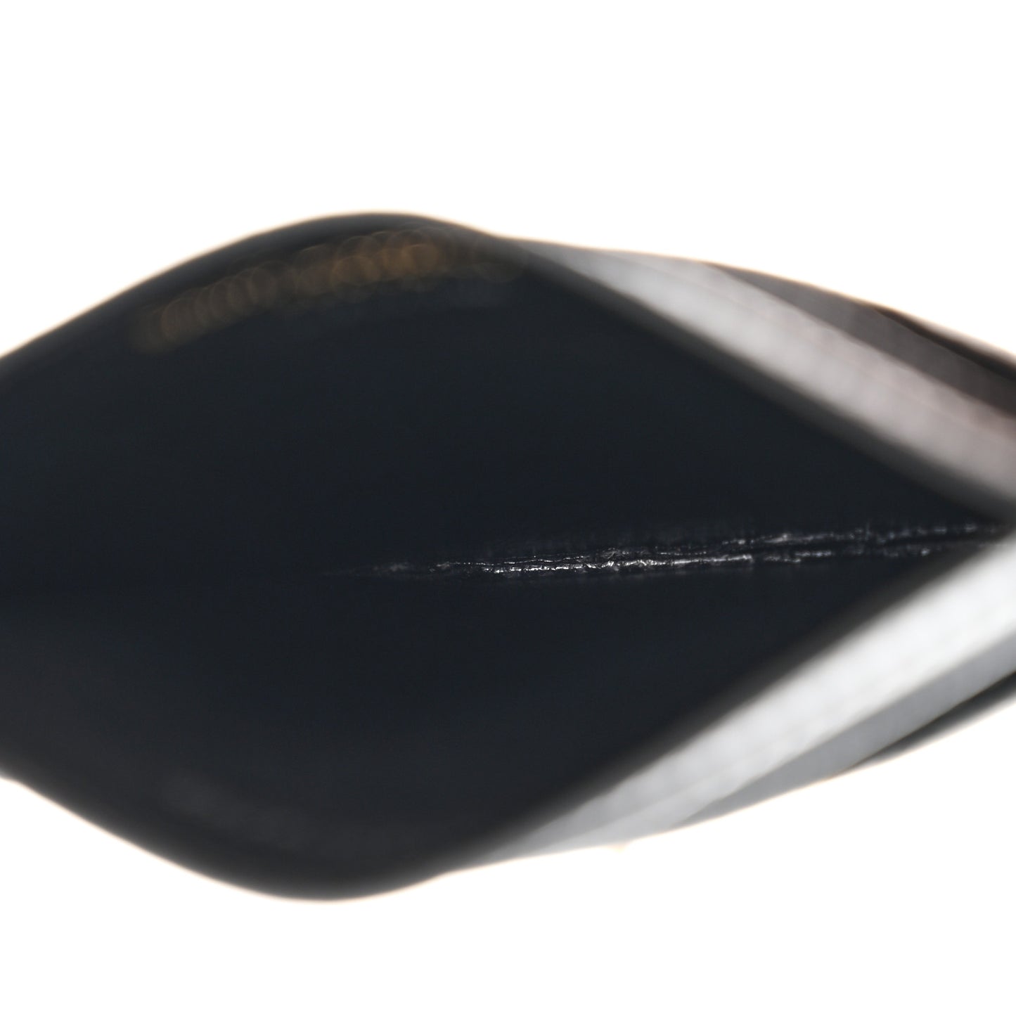 Grain De Poudre Matelasse Chevron Monogram Credit Card Case Black