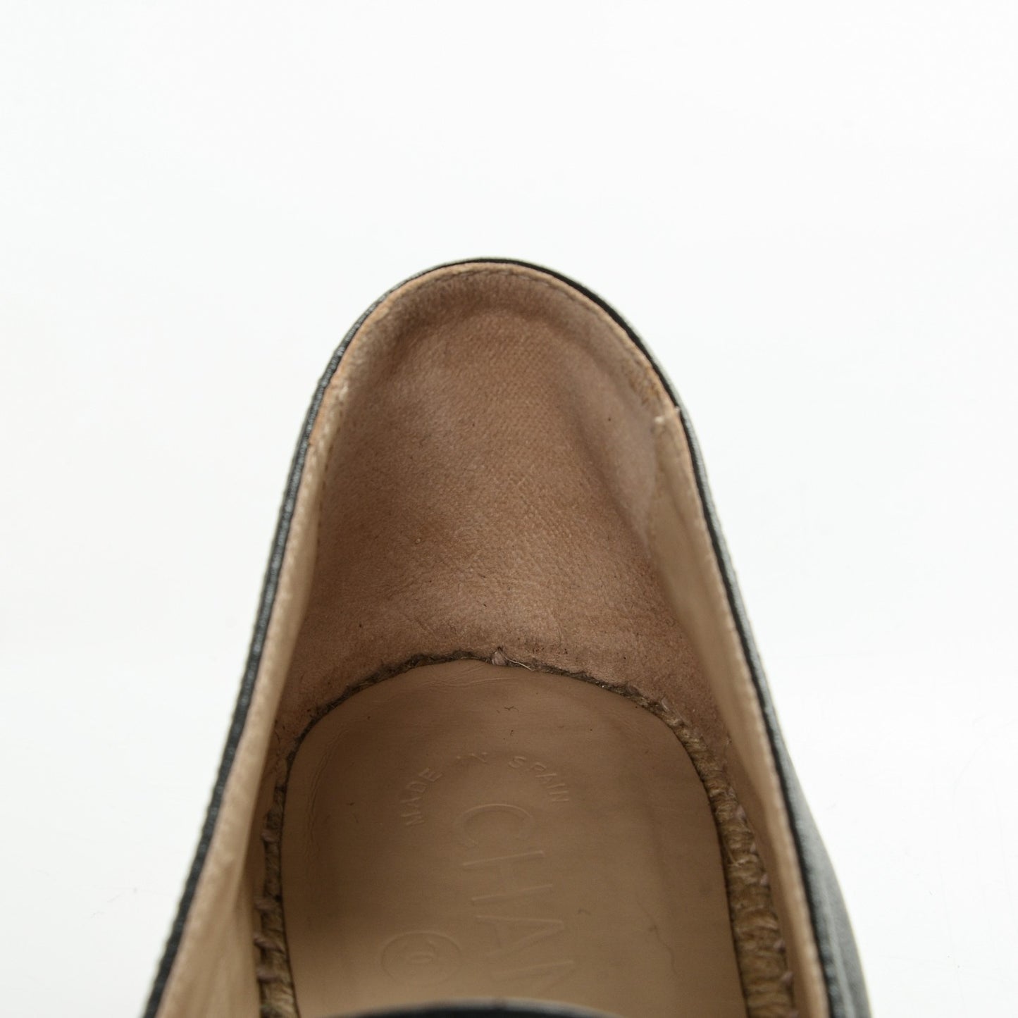 Lambskin CC Espadrilles 39 Black