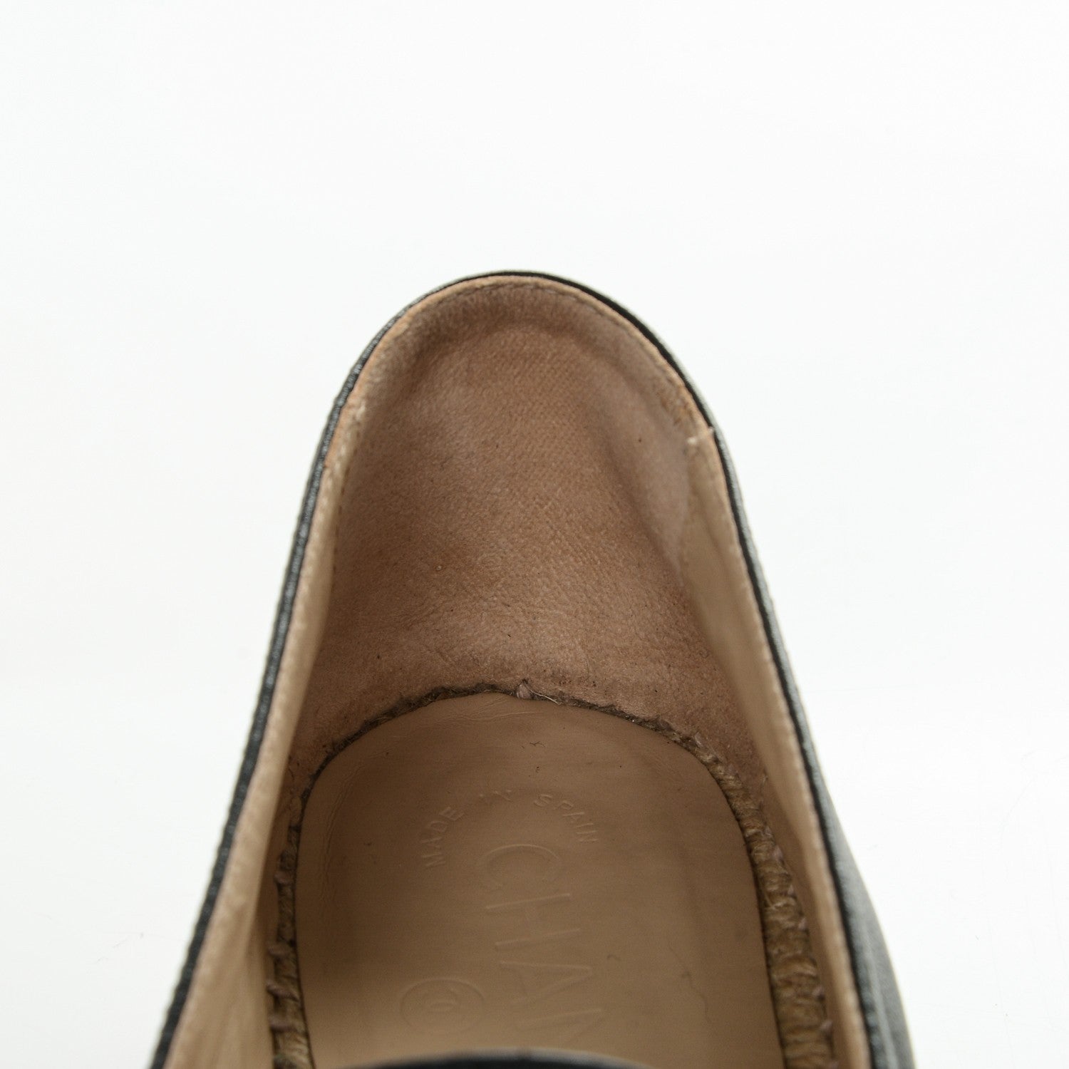 Chanel Lambskin CC Espadrilles 39 Black 9 of 9