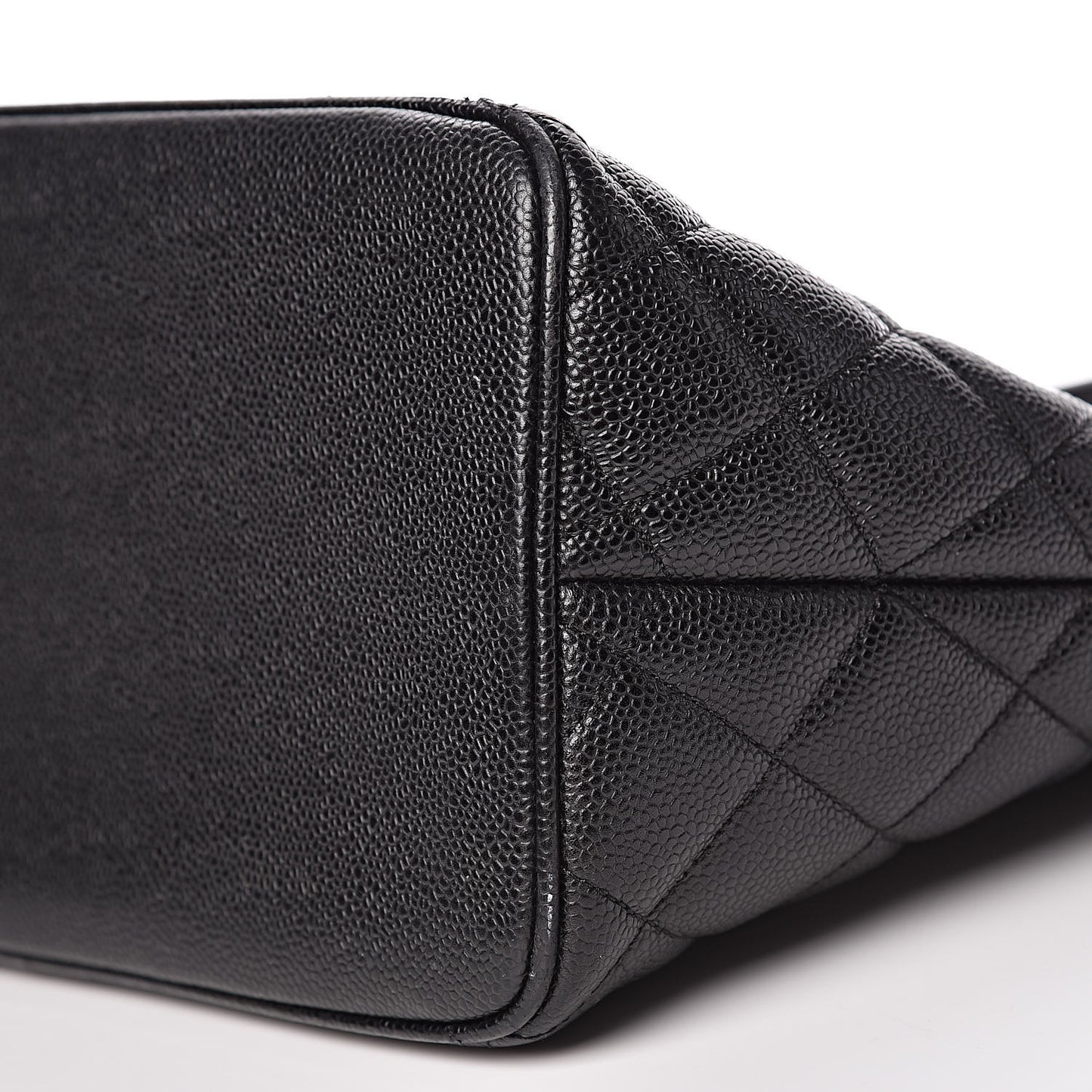 Caviar Quilted Medallion Tote Black