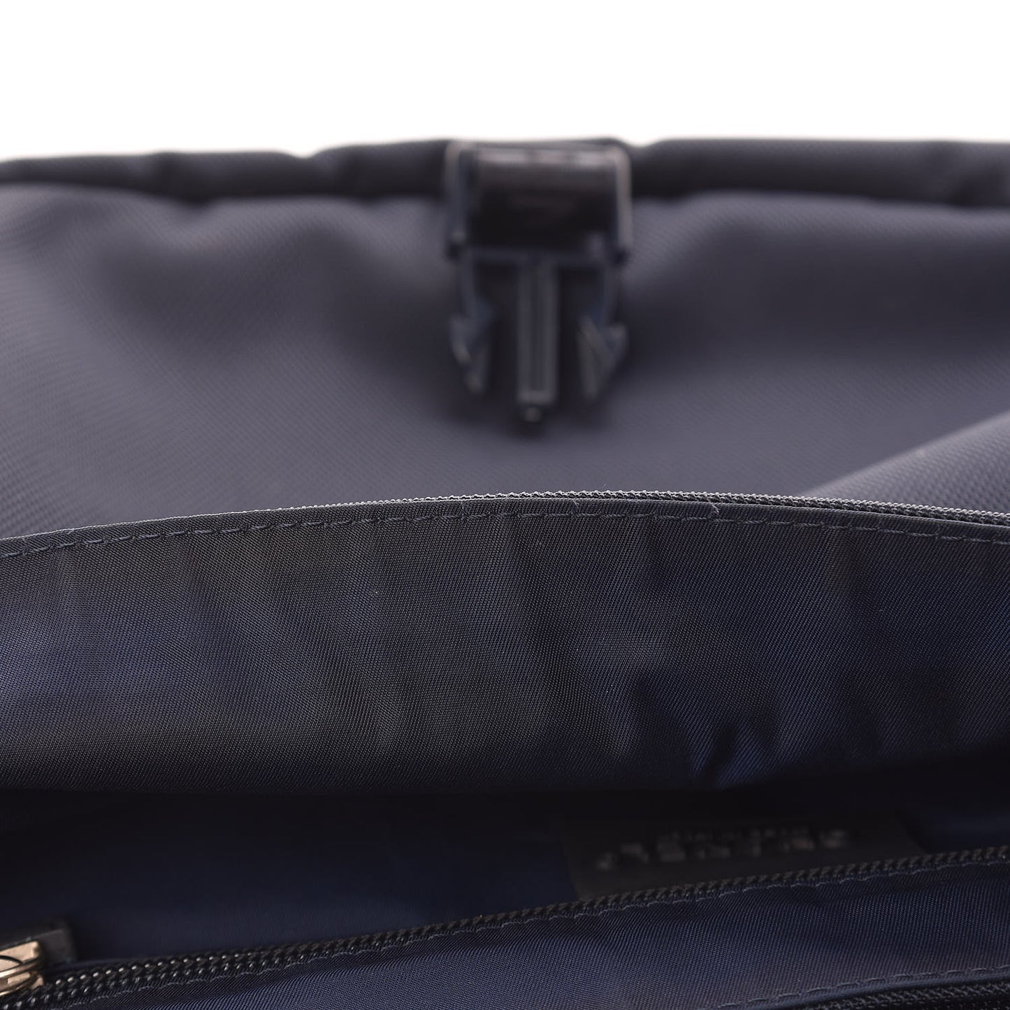 Canvas Nylon Expandable Sport Messenger Navy Off White