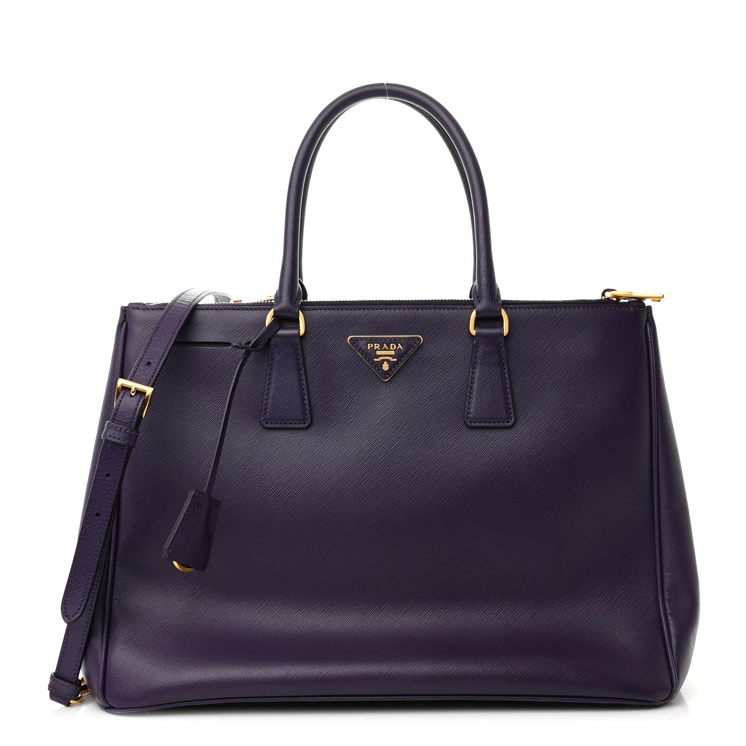 Prada Saffiano Medium Galleria Double Zip Tote Viola 1 of 9
