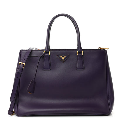 Prada Saffiano Medium Galleria Double Zip Tote Viola 1 of 9