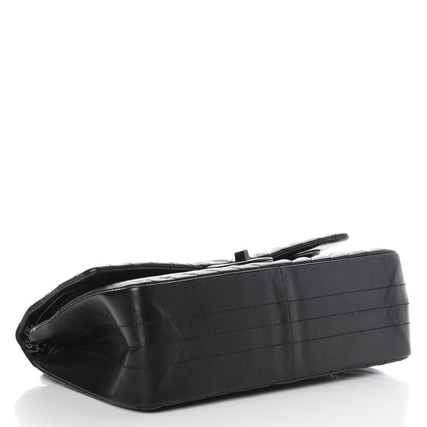 Aged Calfskin Chevron Quilted 2.55 Reissue 226 So Black