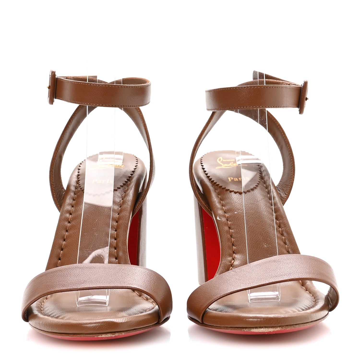 Christian Louboutin Nappa Miss Jane 85 Sandal 38.5 Brown 3 of 7