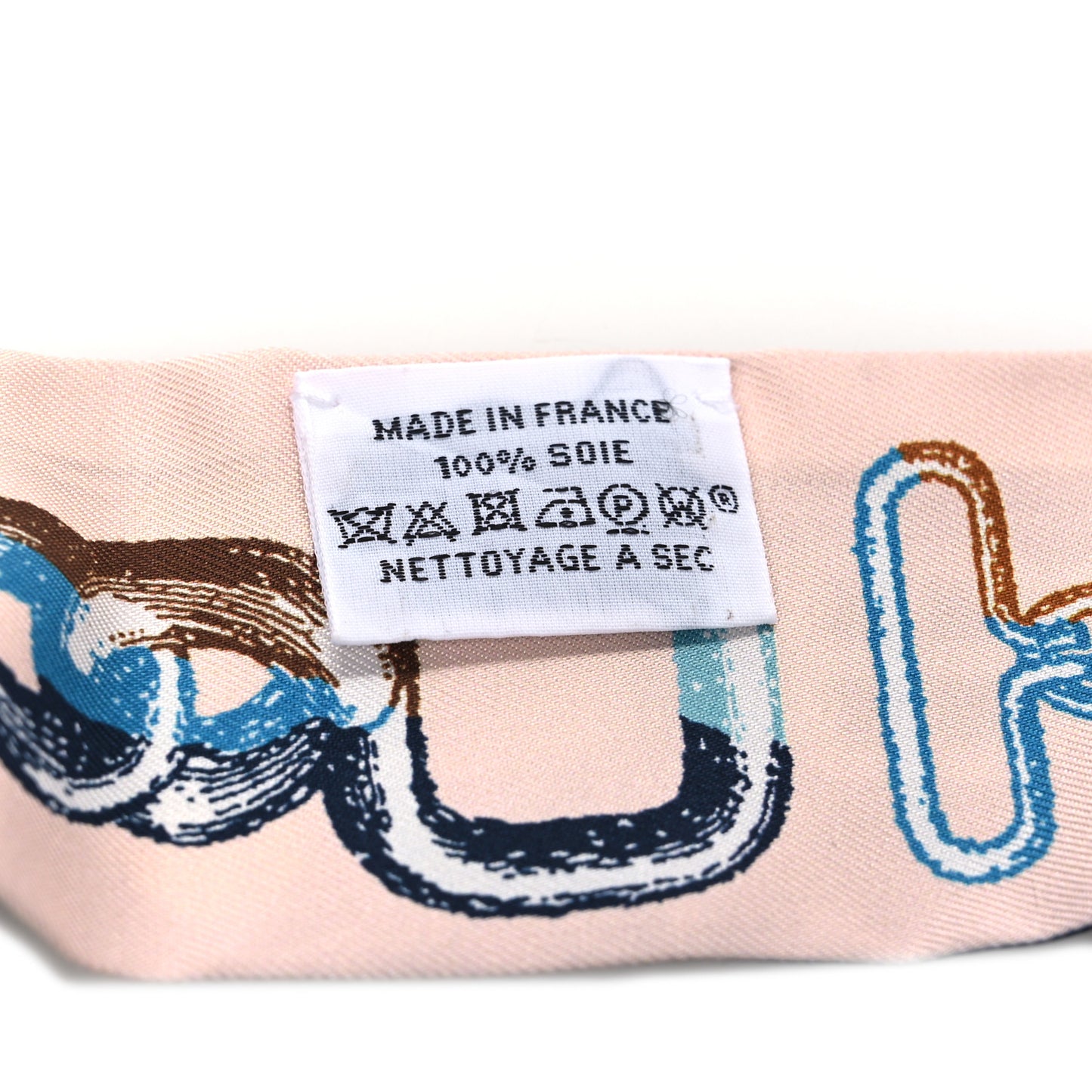 Silk Inventaire Poetique de Brides a Bloc Twilly Bleu Marine Rose Gris