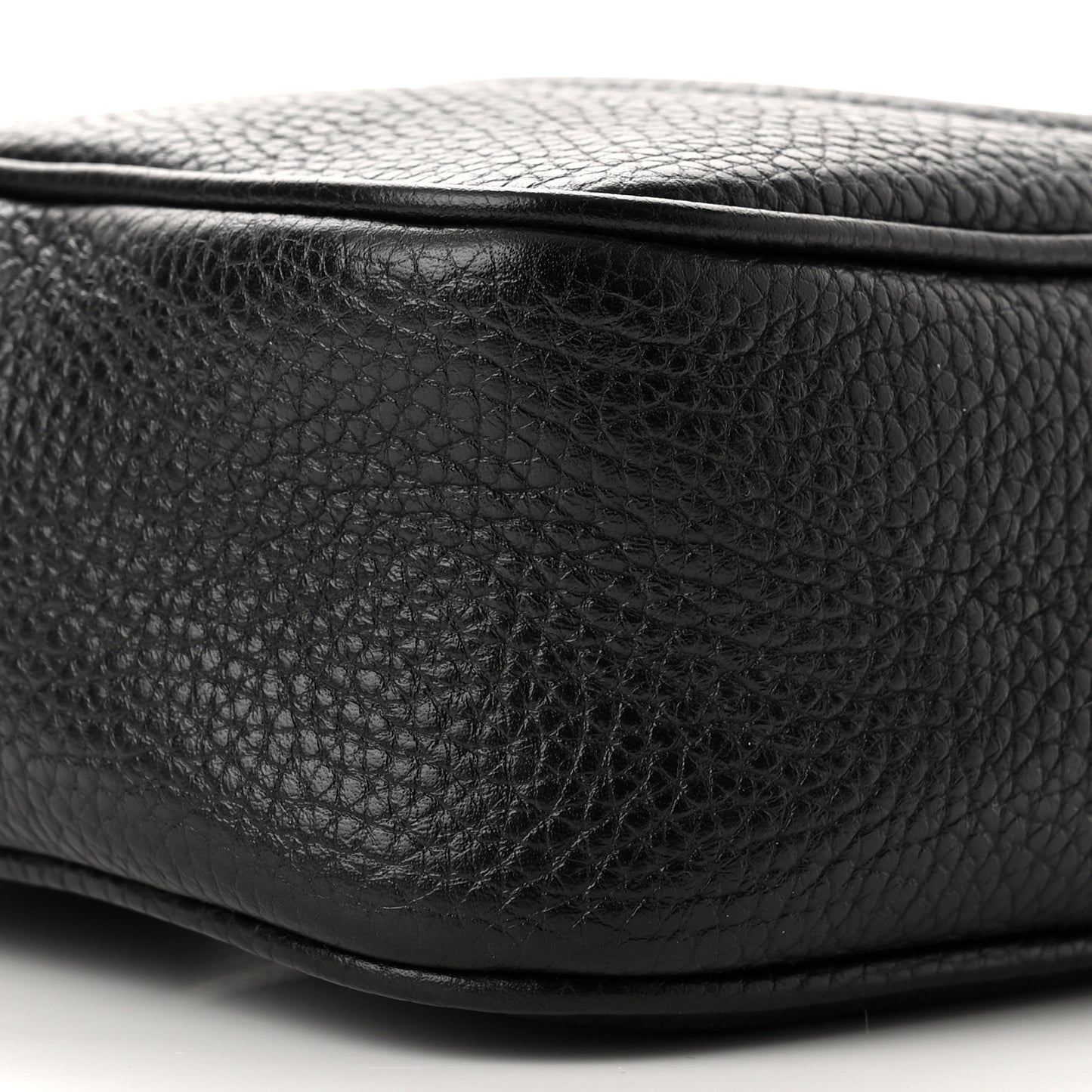 Pebbled Calfskin Mini Soho Disco Bag Black