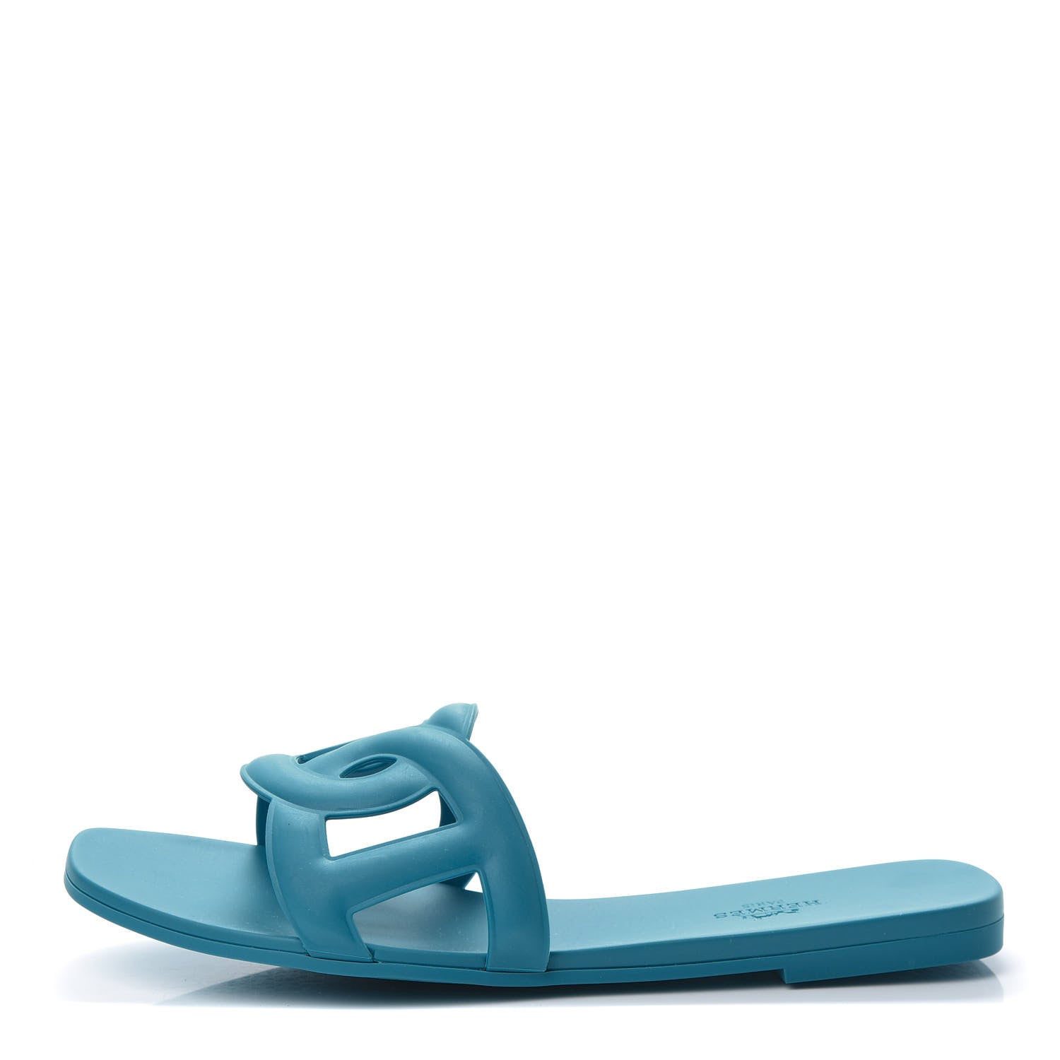 Hermes Rubber Aloha Sandals 40 Bleu Vif 1 of 8