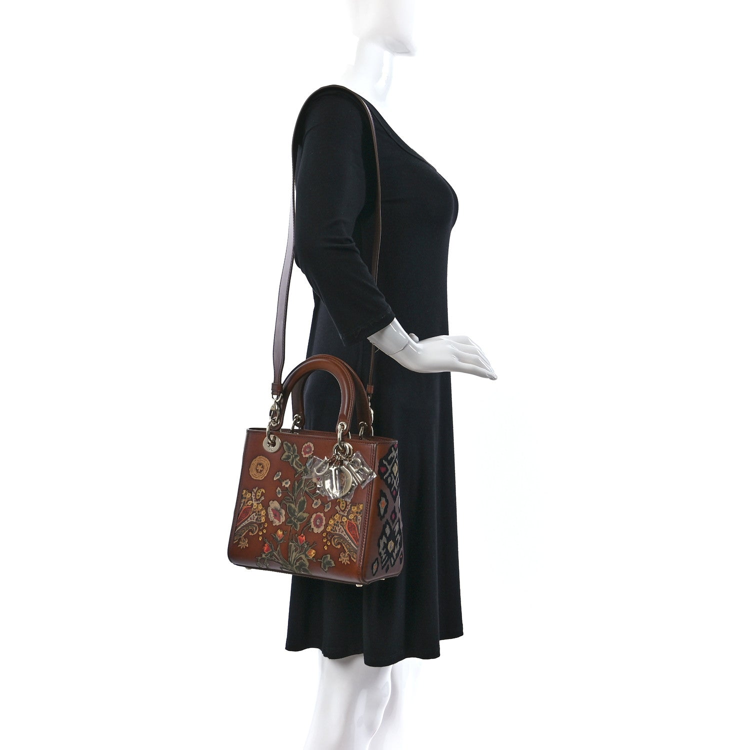Christian Dior Calfskin K11 Original Masters Medium Lady Dior Brown 2 of 12