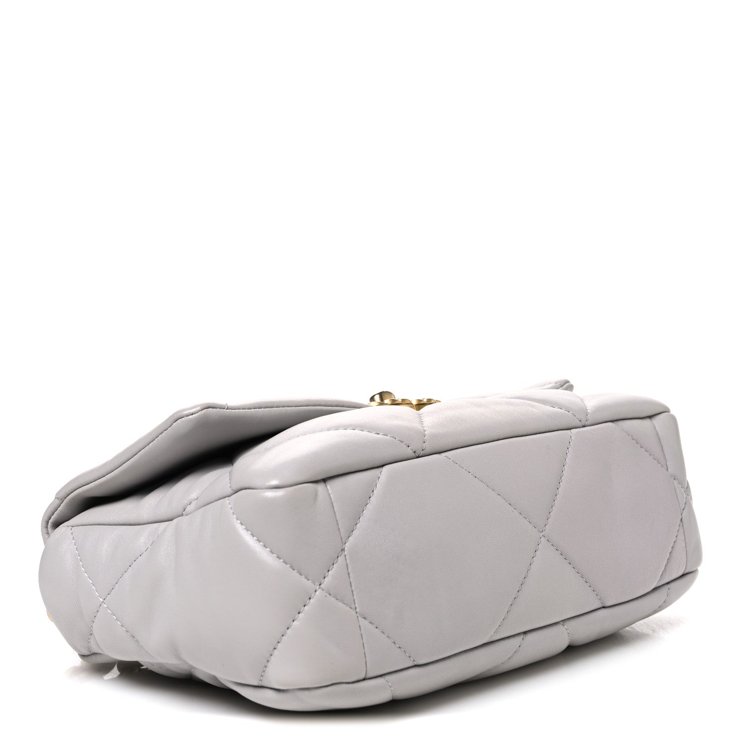 Chanel Goatskin Quilted Medium Chanel 19 Flap Grey 4 of 11