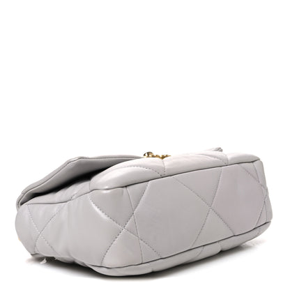 Chanel Goatskin Quilted Medium Chanel 19 Flap Grey 4 of 11