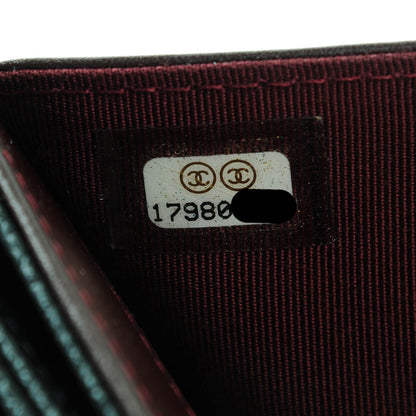 Chanel Caviar Quilted Compact French Flap Wallet Black 8 of 8