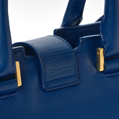 Saint Laurent Calfskin Small Classic Y Cabas Royal Blue 12 of 16