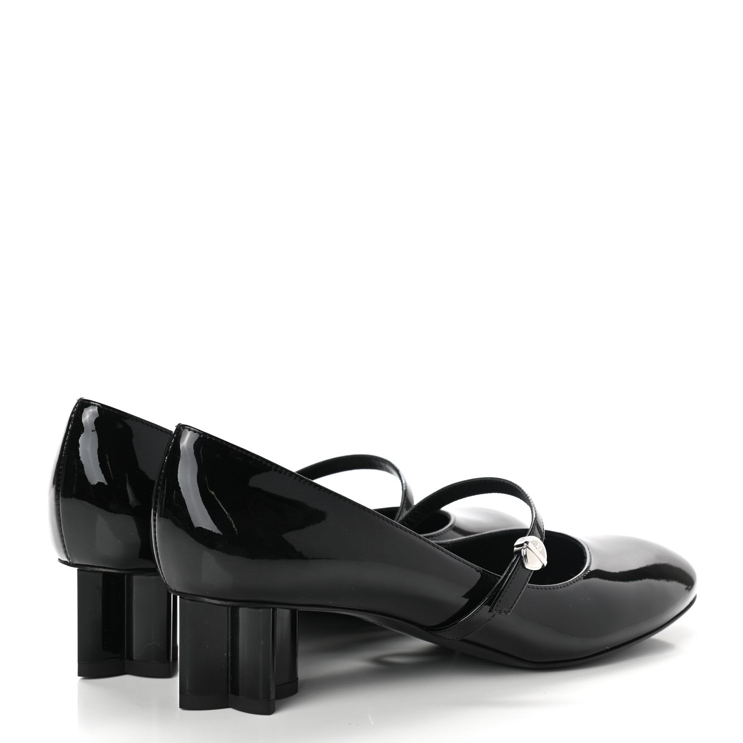 Louis Vuitton Patent Uniformes Silhouette 40mm Pumps 37 Black 4 of 8