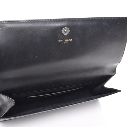 Saint Laurent Calfskin Classic Monogram Clutch Black 5 of 7