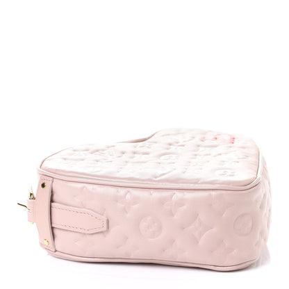 Louis Vuitton Lambskin Embossed Monogram Fall In Love Sac Coeur Light Pink 3 of 4
