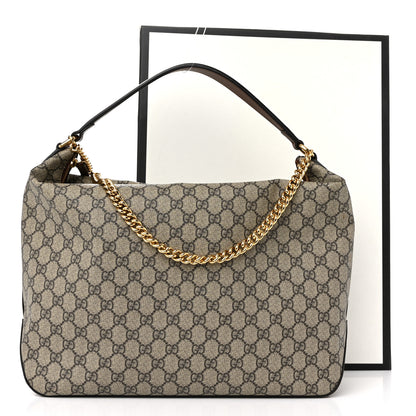 Gucci GG Supreme Monogram Large Linea A Hobo Light Brown 12 of 12
