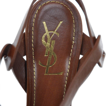 Saint Laurent Leather Tribute Platform Sandals 39 7 of 7