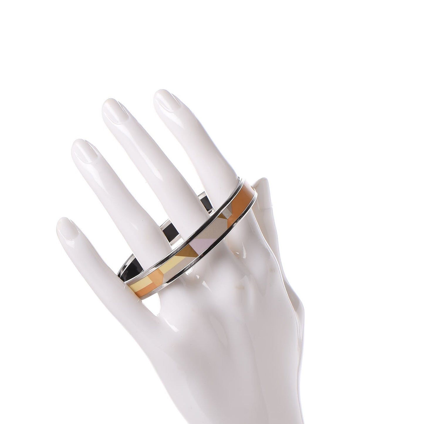 Enamel Printed Narrow Perspective Cavaliere Bracelet 65