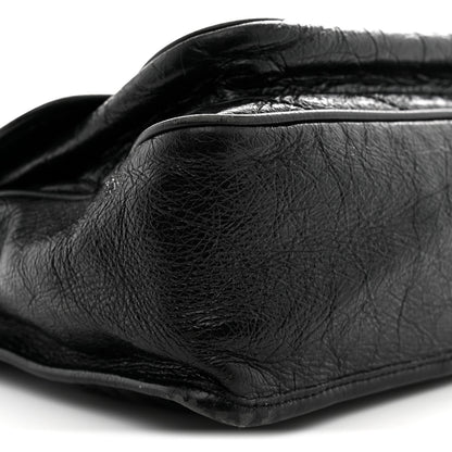 Saint Laurent Crinkled Calfskin Matelasse Monogram Medium Niki Chain Satchel Black 9 of 16