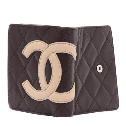 Chanel Calfskin Quilted Cambon Bi-fold Wallet Brown 6 of 10