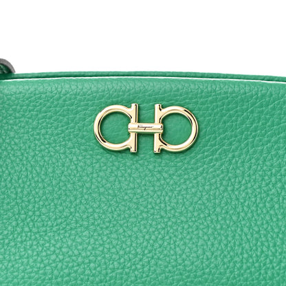 Salvatore Ferragamo Eram Calfskin Gancini Mini Clutch Smeraldo 7 of 9