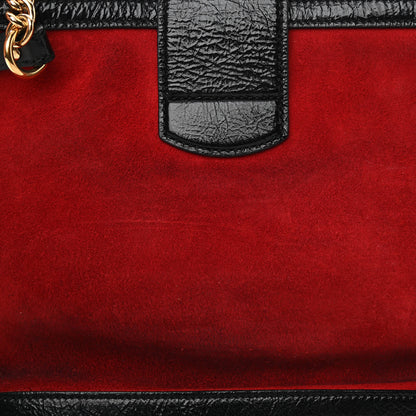 Gucci Suede Patent Medium Dionysus Bucket Bag Red 12 of 14